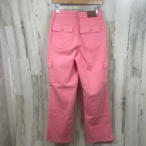 Judy Blue Cargo Pants High Rise size 7/28 Pink Utility Barbiecore Preppy - Picture 8 of 8